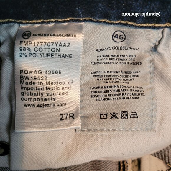 AG Adriano Goldschmied Jeans 27 Farrah Ankle Skinny High Rise Stretch Denim - Picture 5 of 11